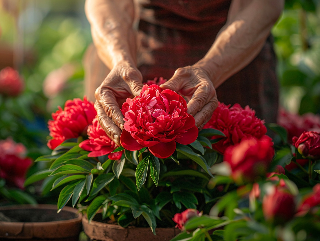 pivoines herbacées