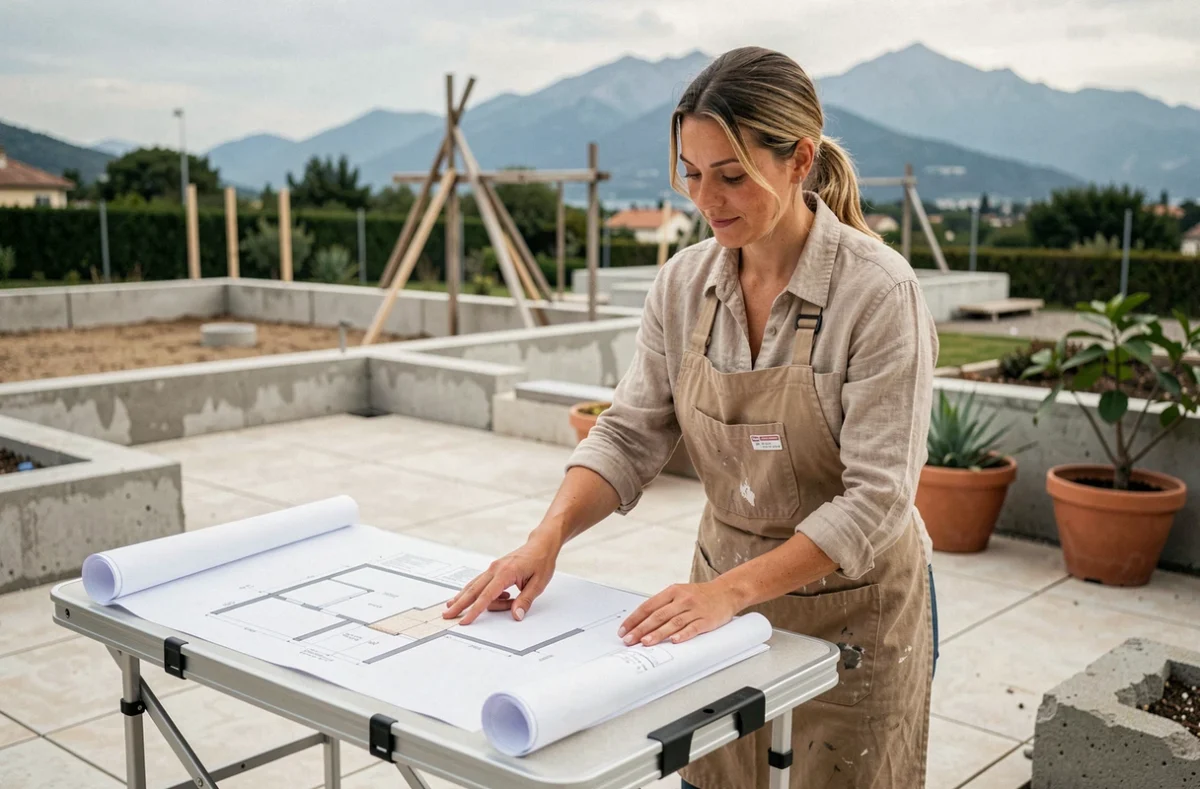 Spécialiste de Rénov'Home étudiant des plans d'aménagement de terrasse dans les Pyrénées-Atlantiques